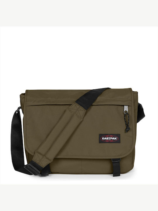 Eastpak Delegate+ School Shoulder Bag Elementary Army Olive 20L 38.5 x 13 x 30.5cm