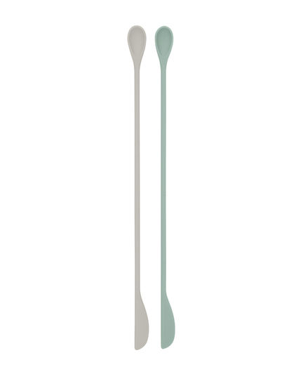 Kikka Boo Baby Set with Spoons with Temperature Indicator made of Silicone Green 2pcs