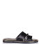 Women's Flat Sandals in Black Color
