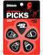 D'addario 1cbk6-10js Joe Satriani Signature Πένες Μαύρες Heavy Συσκευασία 10 Τμχ