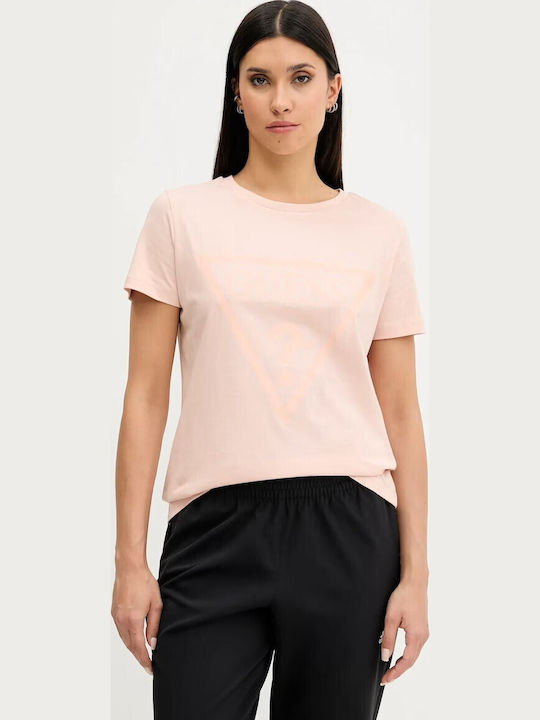 Guess Adele Γυναικείο T-shirt Πορτοκαλί