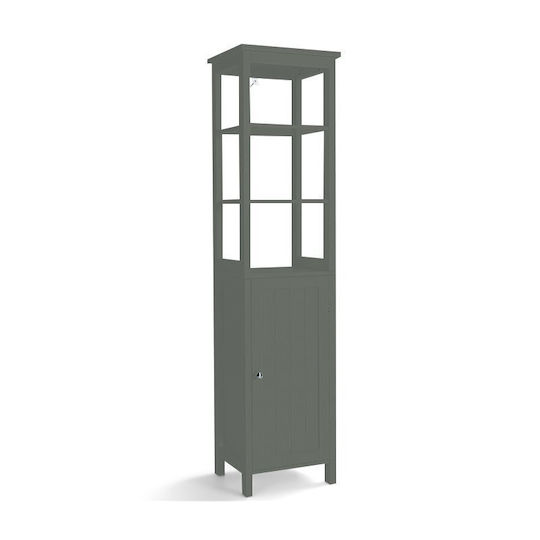 Costway HW66819GR Dulap Coloană Pentru Baie De Pardoseală 40x32x161.5cm Gri
