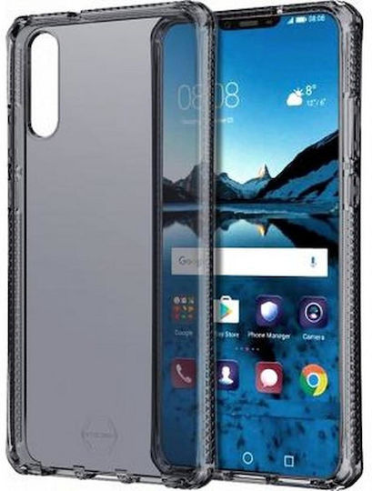 Itskins Handyhülle Huawei P20 Semi-rigide Spectrum Transparent Schwarz