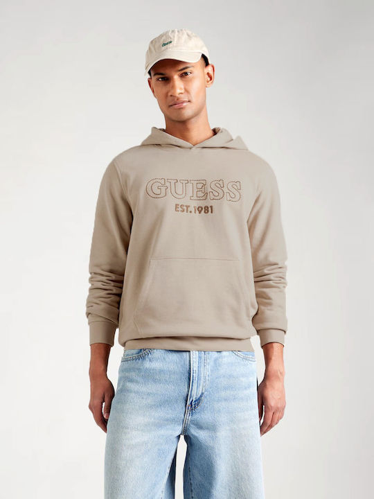 Sweat-shirt Homme GUESS Manus Détruit, Couleur Sienna, Taille XL, Neuf Sans étiquettes