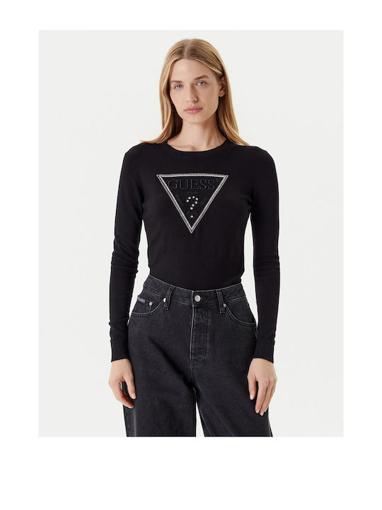 Damen Langarm Pullover Black