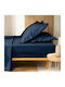 Douceur d'Intérieur Biolina Σεντόνι King Size με Λάστιχο 180x200εκ. Dark Blue