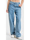 Dama Tesatura Pantaloni albastru deschis