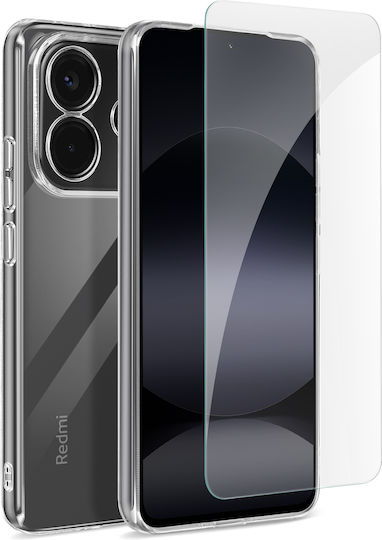 Mayaxess Protective Pack Redmi Note 14 4g Soft Shell Tempered Glass Transparent