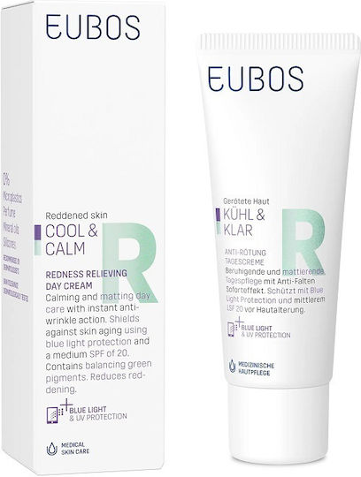 Eubos Cool & Calm Redness Relieving Αντιγηραντική Κρέμα Προσώπου Ημέρας κατά της Ακμής & της Ερυθρότητας 40ml