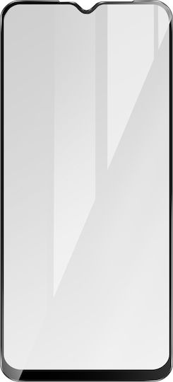 Displayschutzfolie Oppo A15 9h Bevelled Edge Akashi Kontur Schwarz