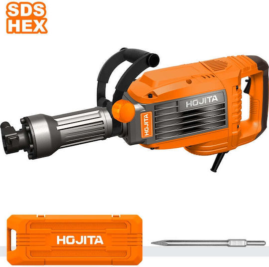 Hojita HJDB2D90 Impact Demolition Hammer Electric 1700W with Chuck HEX 601003.0005