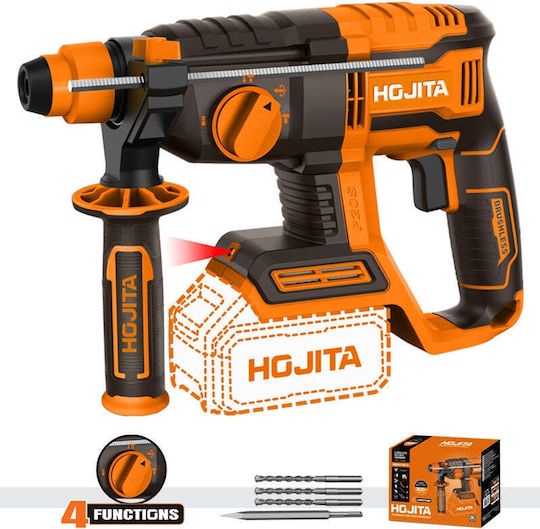 Hojita HJLM15220 Impact Demolition Hammer Battery Brushless 20V Solo with Chuck SDS Plus 601007.0000