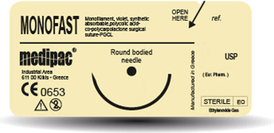 Medipac Ράμματα Monofast 18632 4/0 19mm 3/8 24τεμ