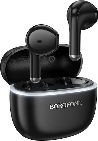 Borofone FQ11 Ohrstöpsel Bluetooth-Freisprecheinrichtung Kopfhörer mit Ladeetui Weiß