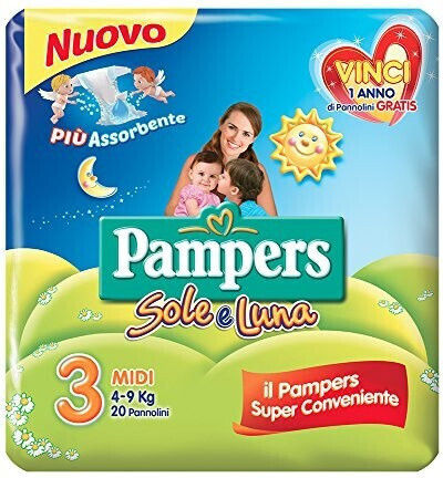 Pampers Памперси с лента Sole & Luna № 3 за 4-9kg 20бр