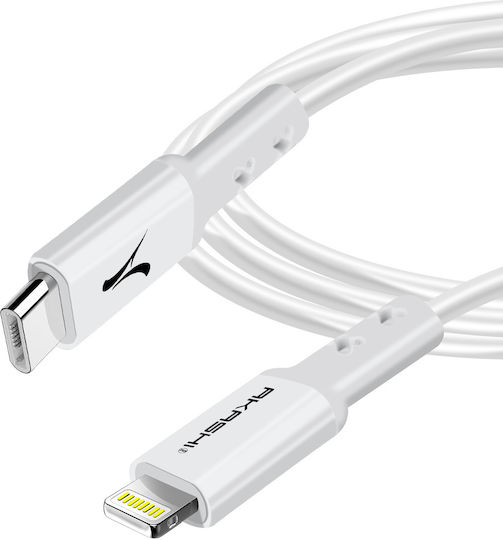 Akashi Cable Usb-c To Lightning Fast Charge 3a Synchro Charge 1.5m White