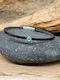 Hillas Men's Bracelet Handcuffs with design Eye with evil eye - Light Blue made of Leather