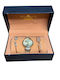 DMP Damen Uhr mit Gold Metallarmband
