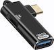Linq OTG USB to USB-C Adapter USB-C Charge 100W 5Gbps Transfer Black
