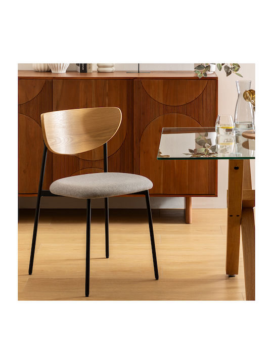 A-s Jaisa Dining Room Metallic Chair Grey 50x50...