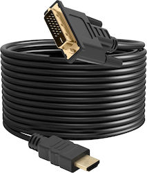 Video Adapter 5m Hdmi Male To Dvi Female Full Hd 1080p