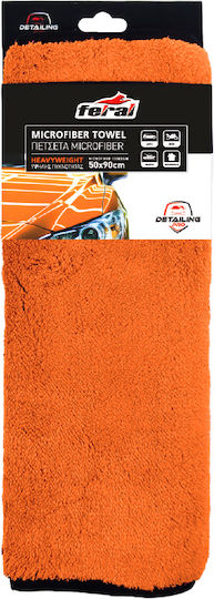 Auto Gs Tuch Mikrofaser Reinigung für Körper Auto 1200gsm Orange 90x50cm