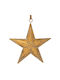 Hanging Hanging Ornament Star Metallic Gold 33.5x35.5cm