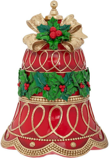 Iliadis Rote Polyresin Weihnachtsglocke 32x31,5x41cm