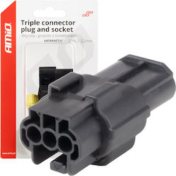 Fisch Verbindung Steckdose 3-Pin Φ2,2mm Wasserdicht Amio 1 Stück Amio 04347/am