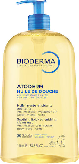 Atoderm Huile de Douche Gentle Oil-Based Shower Gel Against Irritations for Sensitive Dry to Atopic Skin
