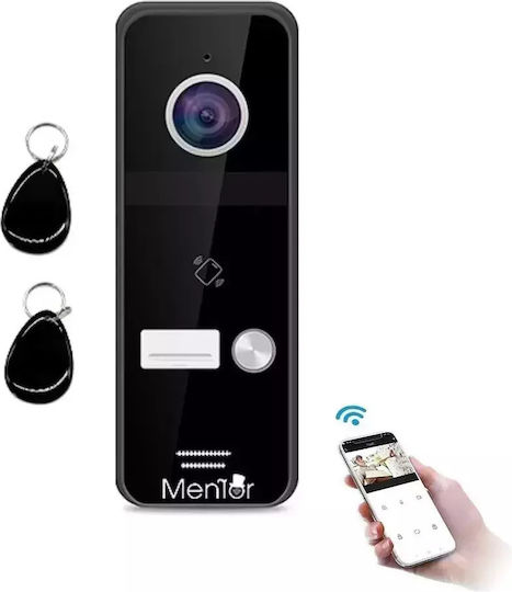 Post Exterior Intercom 1 Family Wireless Wifi Ip65 2mp Full-HD Ir 4 Fire Tag Mentor Sy060