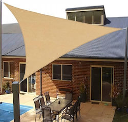 Chios Hellas Dreieckig Schattierungsnetz Beige 3x3m