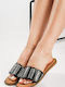 Women's Flat Sandals in Black Color