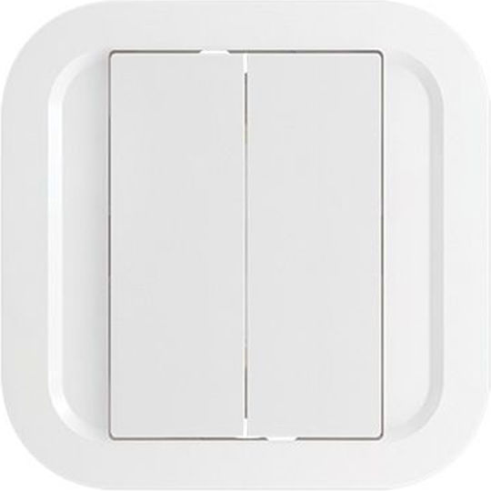 Nodon Wireless 2 Button Wall Switch Enocean Compatible White