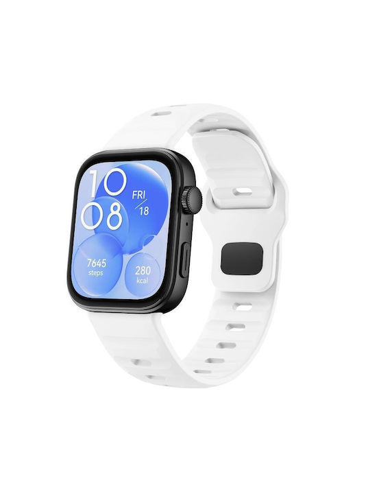 Strap Silicone White (Galaxy Fit3Huawei Watch Fit 4)