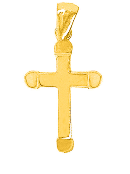 Dio Jewellery Lab Γυναικείος Σταυρός από Επιχρυσωμένο Ασήμι χωρίς Αλυσίδα
