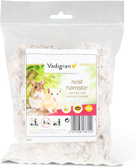 Vadigran Nest Hamster Cotton Natural Soft Nipple Natural Cotton Hamster 50g