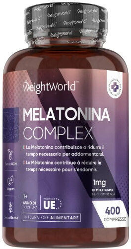 WeightWorld Melatonina Complex Supliment Pentru Somn 400 Comprimate