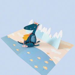 Greeting Card Origami Dragon Newborn
