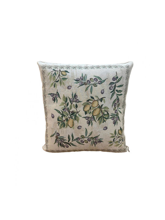 Linea Home Elia Decorative Pillow Case Ecru 45x45cm