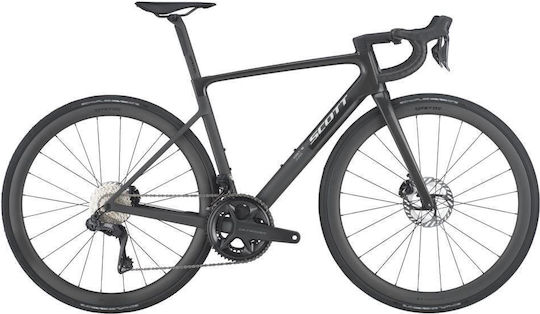 Scott Addict Rc 30 28" 2025 Bicicletă De Drum Neagră Cu 24 Nivele De Viteză