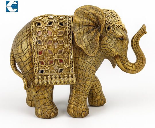 Galifas Dekorativer Elefant aus Polyresin 17x7.5x13cm 1Stück