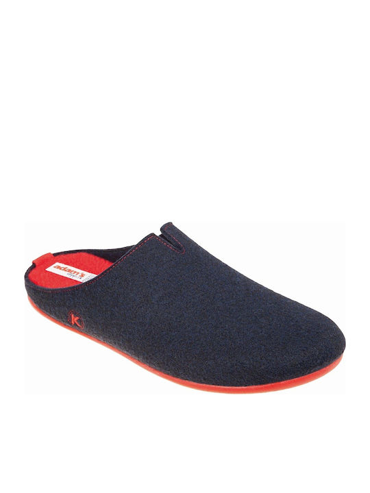 Adam's Shoes Χειμερινές Ανδρικές Παντόφλες Μπλε