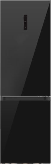 Princess Retro Ψυγειοκαταψύκτης 344lt Total NoFrost Υ195xΠ60xΒ65.8εκ. Μαύρος RCNE489BGL