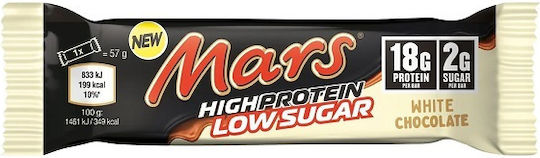 Mars Hi-protein Μπάρα με 18gr Πρωτεΐνης & Γεύση Λευκής Σοκολάτας 57gr