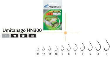Set Lansete De Pescuit Umitanago Hn300 10 Bucăți Japonia