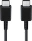 Samsung USB 2.0 Cable USB-C male - USB-C 60W PD Μαύρο 1m SAM-EPDG977BBE/B