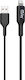 Jaym Usb To Lightning Mfi 2.4a 1m Data Sync Charge Cable Black