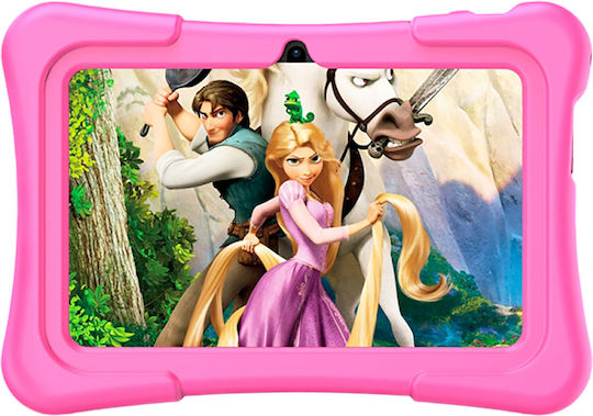Avizar 7" Bildungs-Laptop Kinder Android 11 Stoßfeste Hülle Rosa