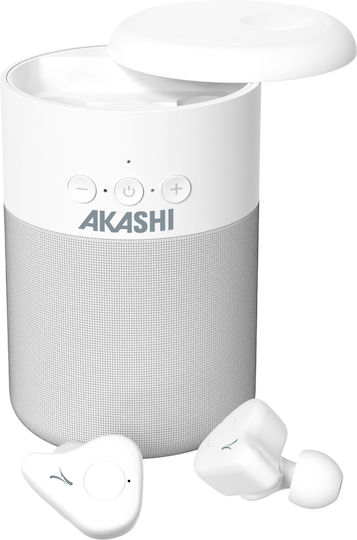 Akashi Ηχείο Bluetooth 5W με Διάρκεια Μπαταρίας έως 5 ώρες Λευκό